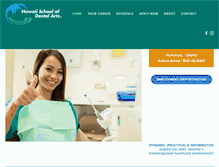 Tablet Screenshot of hawaiischooldentalarts.com